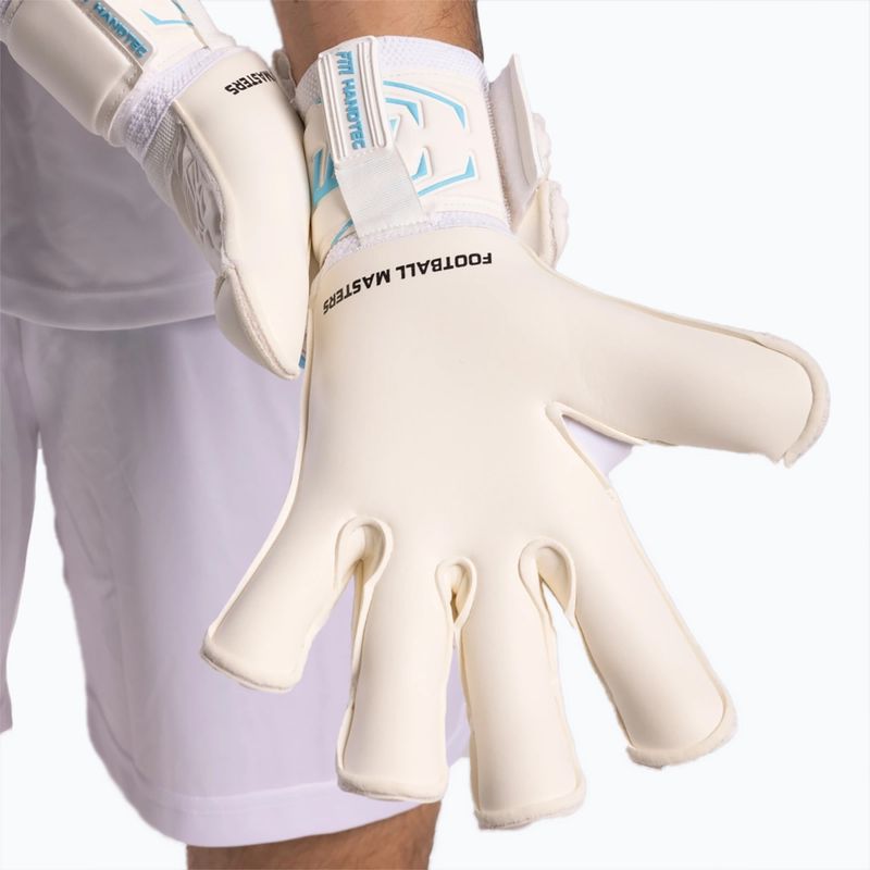 Rękawice bramkarskie Football Masters Invictus X white/blue 6