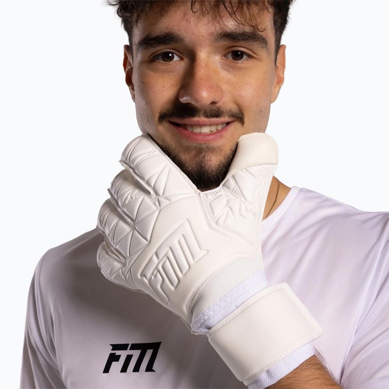 Rękawice bramkarskie Football Masters Invictus X all white 4