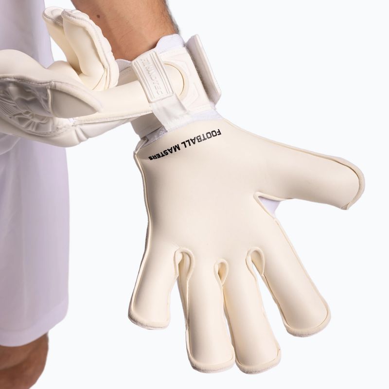 Rękawice bramkarskie Football Masters Invictus X all white 6