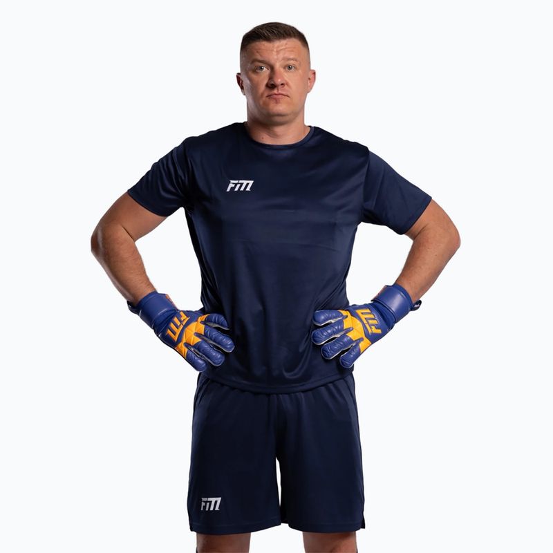 Rękawice bramkarskie Football Masters Invictus X blue/orange 4