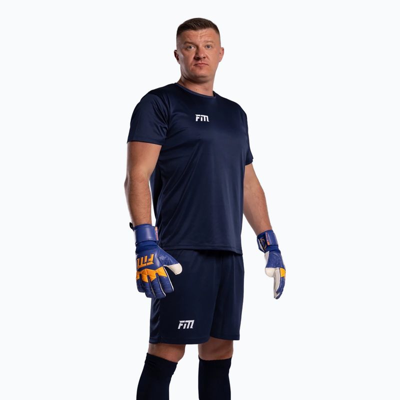 Rękawice bramkarskie Football Masters Invictus X blue/orange 5