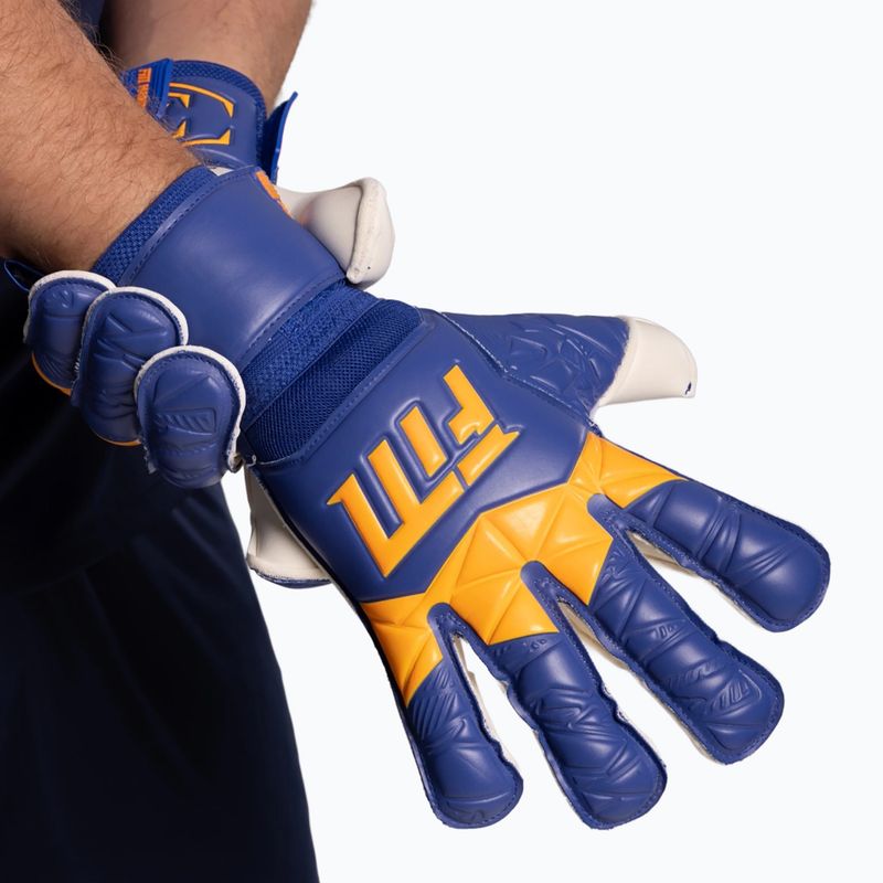 Rękawice bramkarskie Football Masters Invictus X blue/orange 7