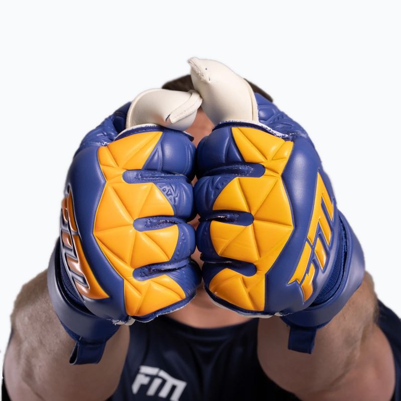 Rękawice bramkarskie Football Masters Invictus X blue/orange 9
