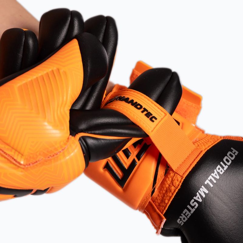 Rękawice bramkarskie Football Masters Varis X orange fluo 6