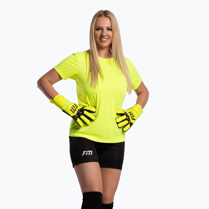 Rękawice bramkarskie Football Masters Varis X yellow fluo 7