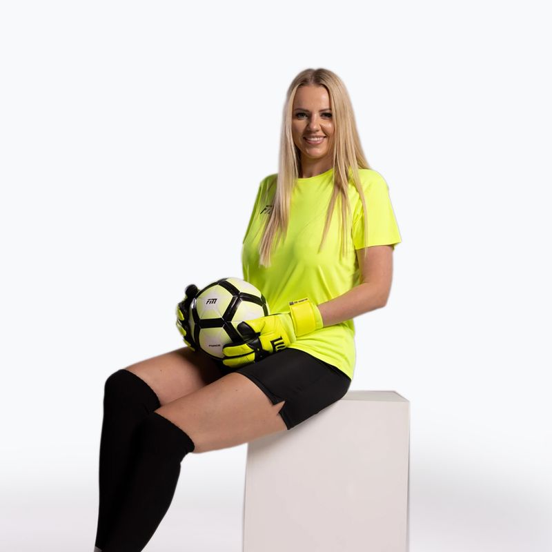Rękawice bramkarskie Football Masters Varis X yellow fluo 8