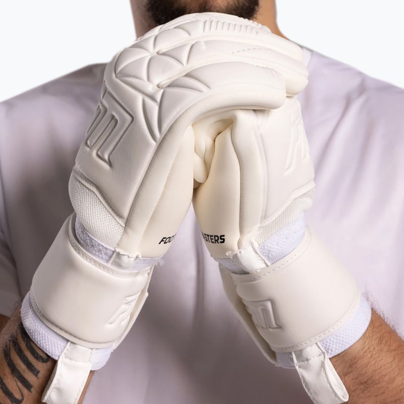 Rękawice bramkarskie Football Masters Varis X all white 3