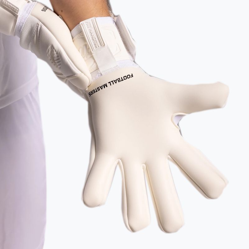 Rękawice bramkarskie Football Masters Varis X all white 4