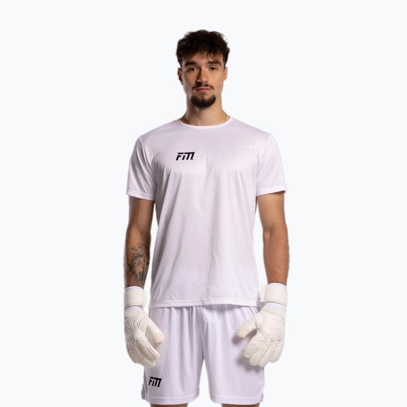 Rękawice bramkarskie Football Masters Varis X all white 6