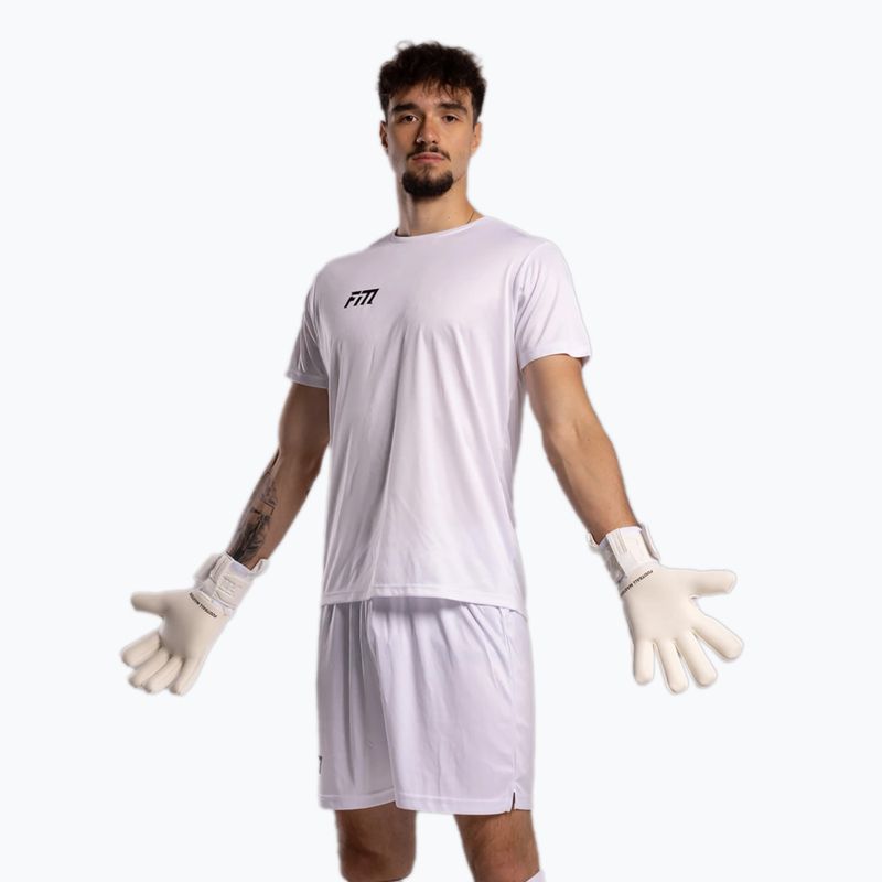 Rękawice bramkarskie Football Masters Varis X all white 8