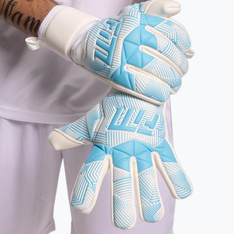 Rękawice bramkarskie Football Masters Varis X white/blue 2