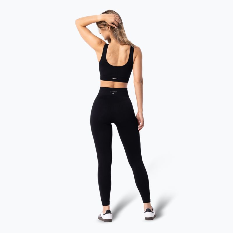 Legginsy treningowe damskie Carpatree Simply Seamless pure black 4