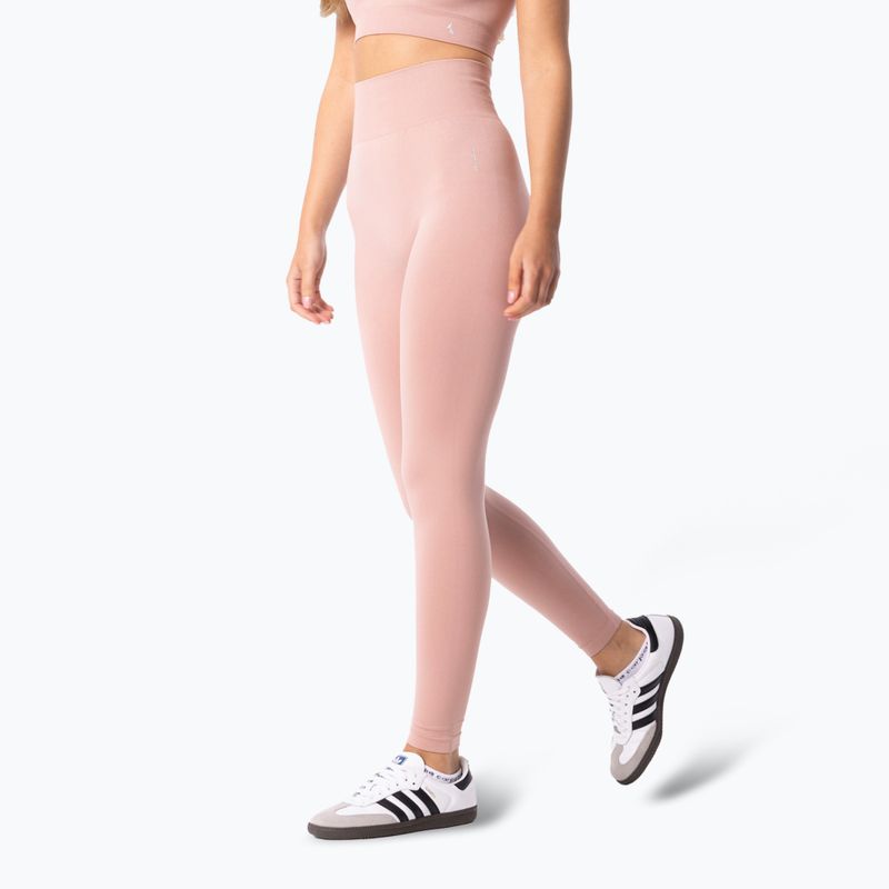 Legginsy treningowe damskie Carpatree Simply Seamless smooth pink 4