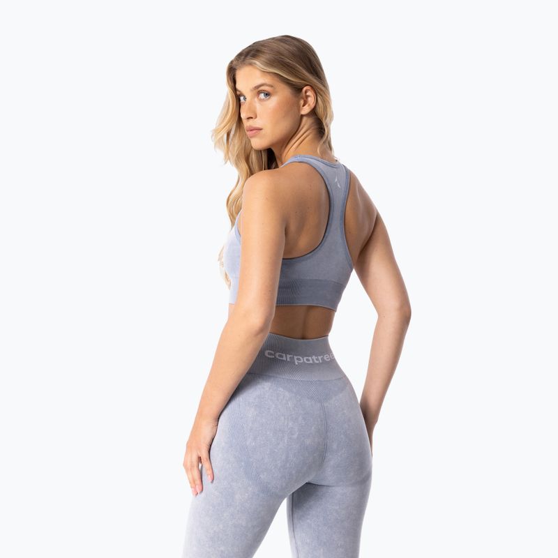 Biustonosz treningowy Carpatree Yasmine Seamless blue stone wash 3