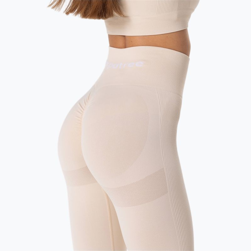 Legginsy treningowe damskie Carpatree Allure Seamless cream beige 4