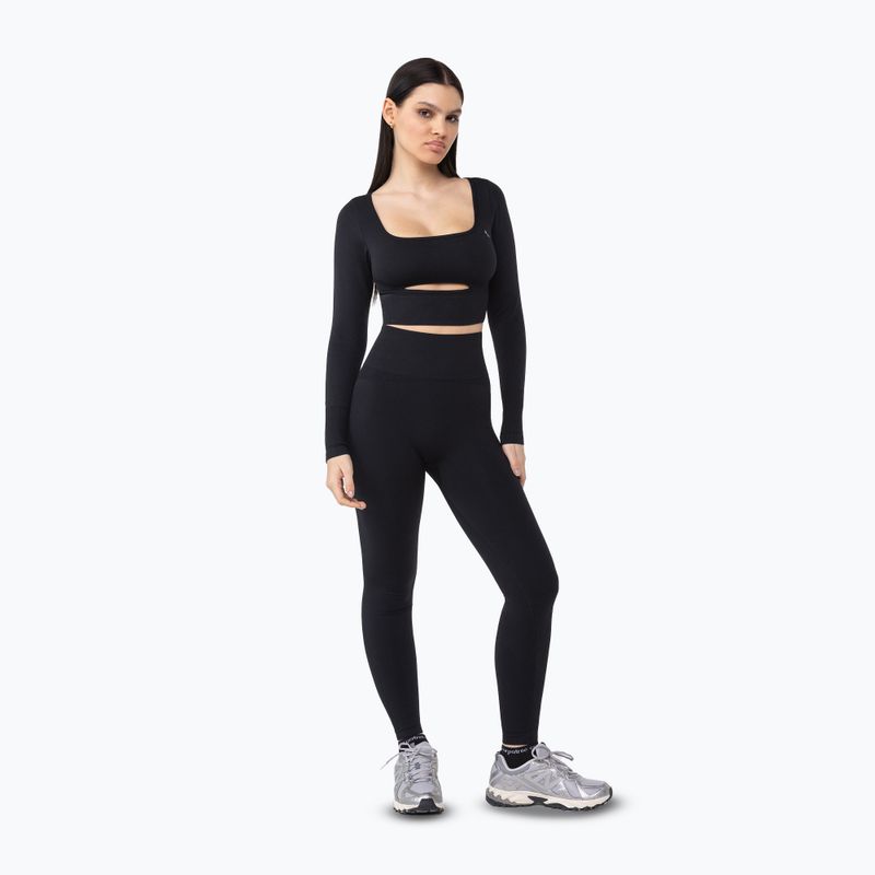 Legginsy treningowe damskie Carpatree Dopamine Buzz Seamless obsidian black 2