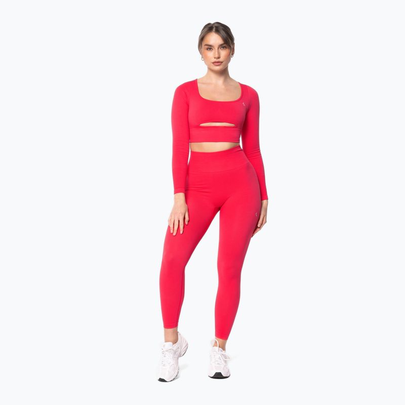 Longsleeve treningowy damski Carpatree Dopamine Buzz Seamless coral paradise pink 2