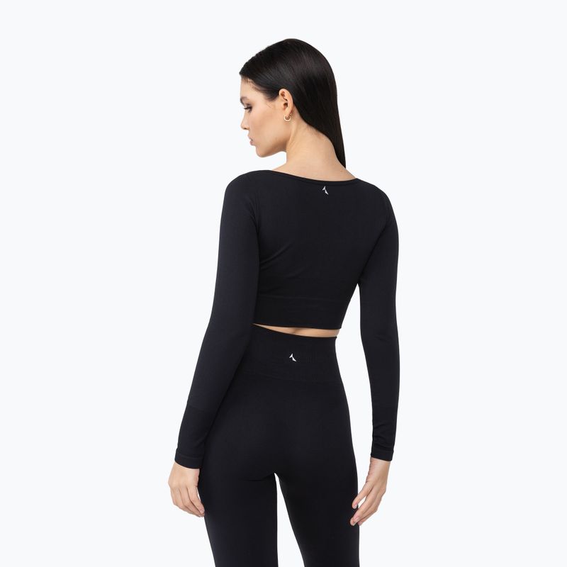 Longsleeve treningowy damski Carpatree Dopamine Buzz Seamless obsidian black 3