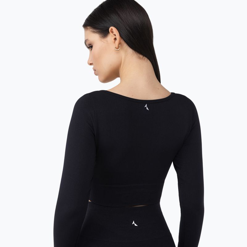 Longsleeve treningowy damski Carpatree Dopamine Buzz Seamless obsidian black 6