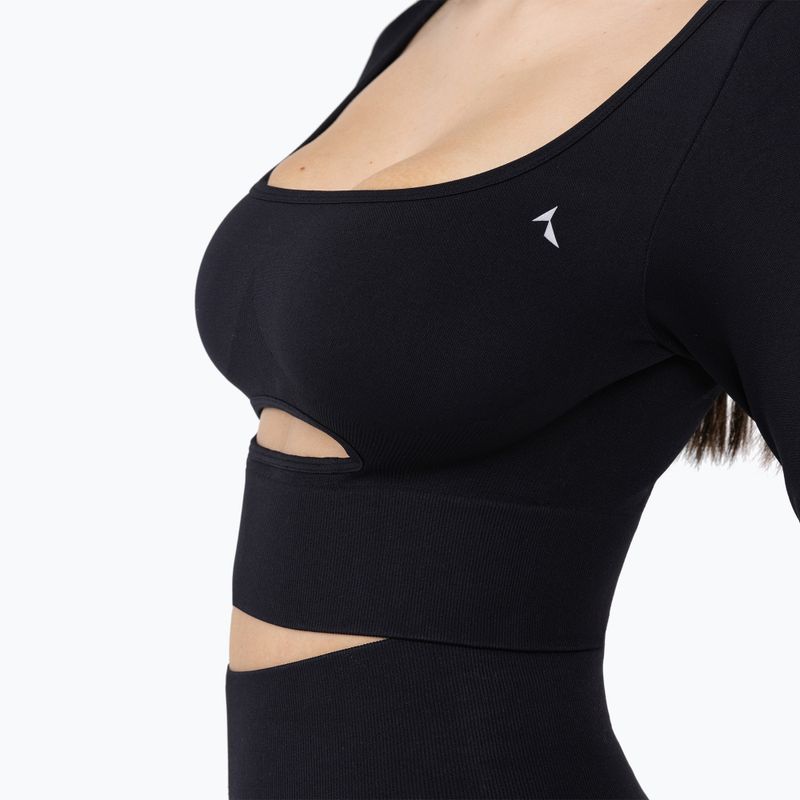 Longsleeve treningowy damski Carpatree Dopamine Buzz Seamless obsidian black 7