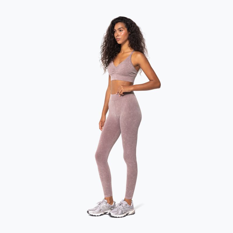 Legginsy treningowe damskie Carpatree Marble Story Seamless rose/quartz pink 2