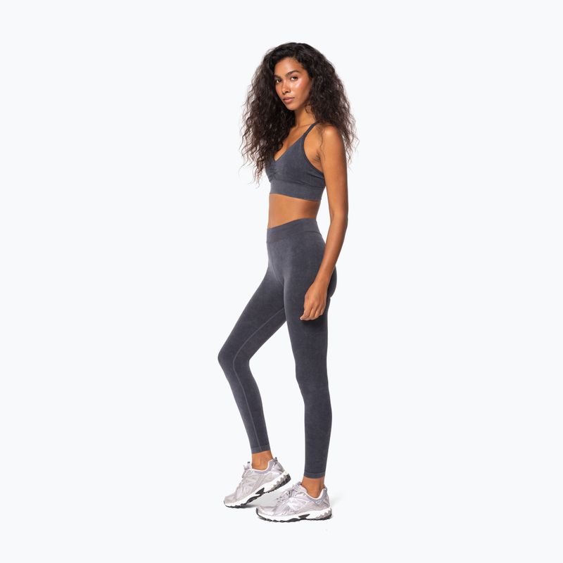 Legginsy treningowe damskie Carpatree Marble Story Seamless midnight mist black 2
