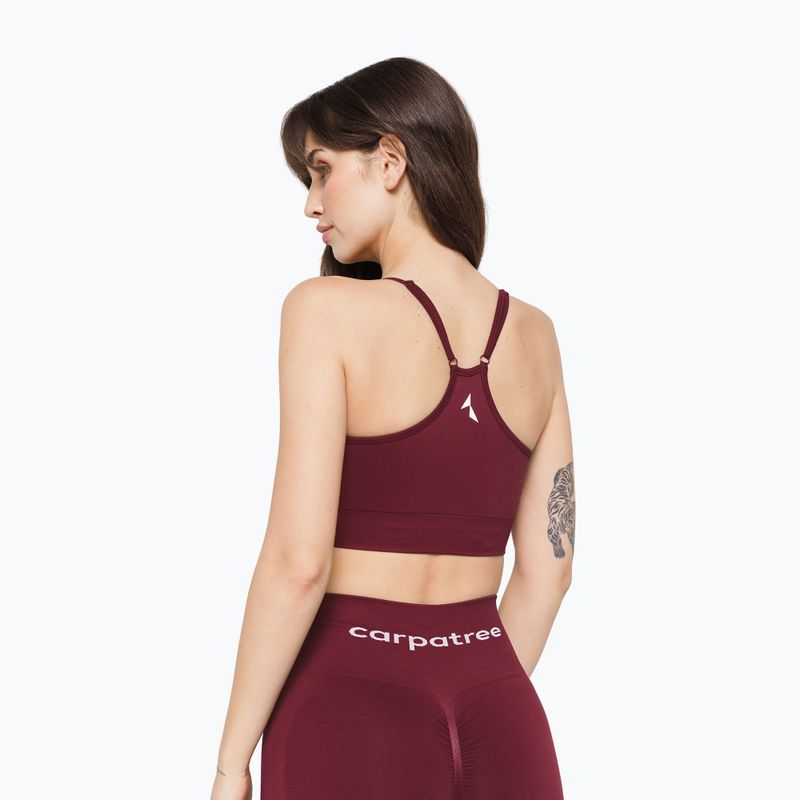 Biustonosz treningowy Carpatree Allure Seamless burgundy 2