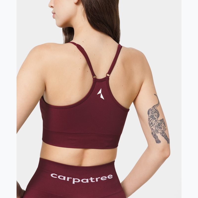 Biustonosz treningowy Carpatree Allure Seamless burgundy 5