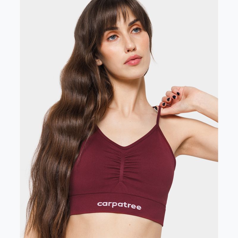 Biustonosz treningowy Carpatree Allure Seamless burgundy 6