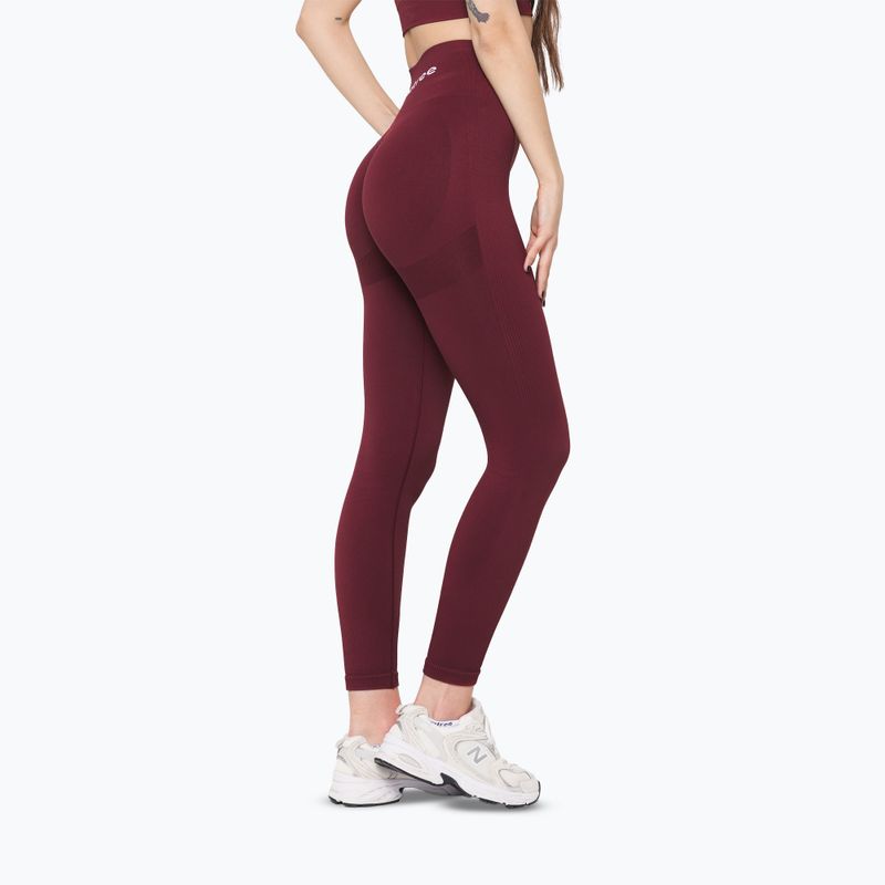Legginsy treningowe damskie Carpatree Allure Seamless burgunfy 2