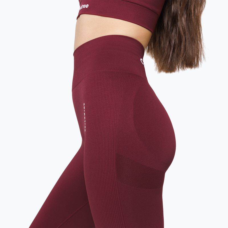 Legginsy treningowe damskie Carpatree Allure Seamless burgunfy 4