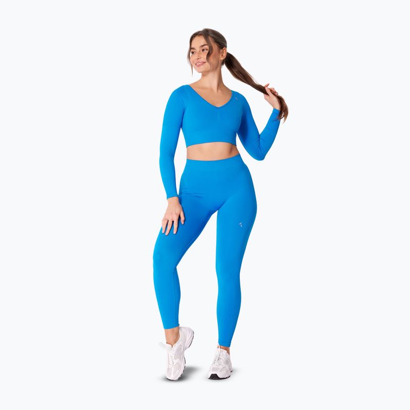 Longsleeve treningowy damski Carpatree Eris Seamless electric blue 2