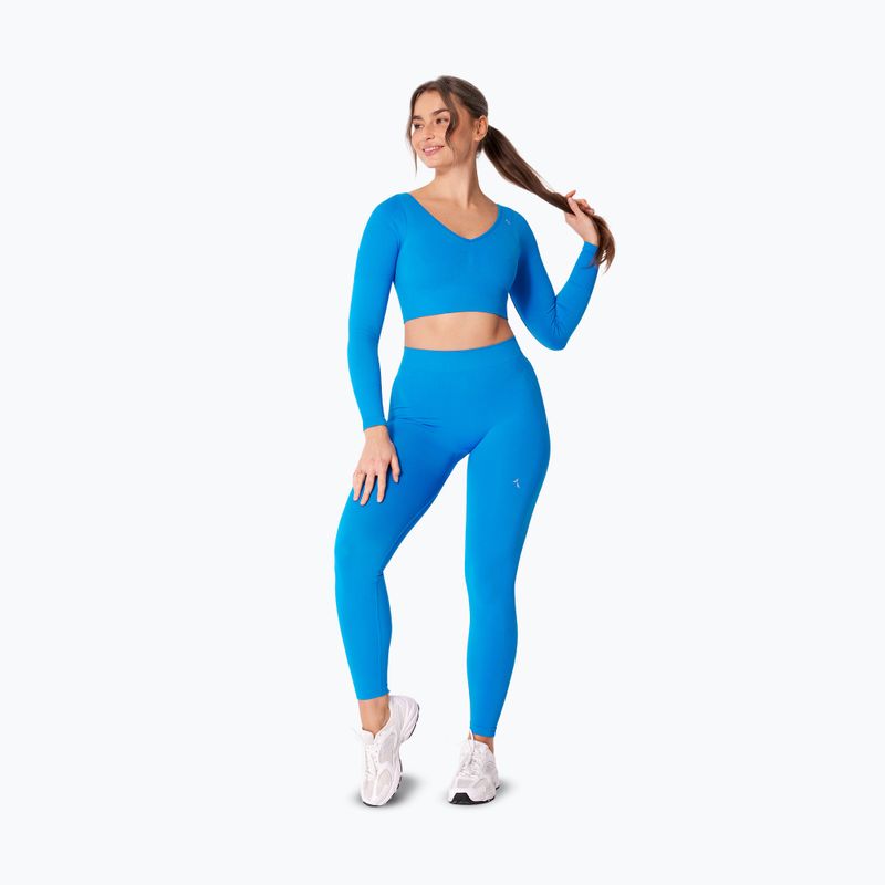 Legginsy treningowe damskie Carpatree Eris Seamless electric blue 2