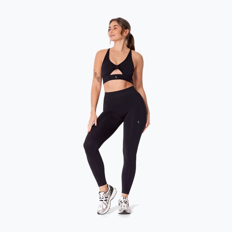 Legginsy treningowe damskie Carpatree Eris Seamless black/orchid 2