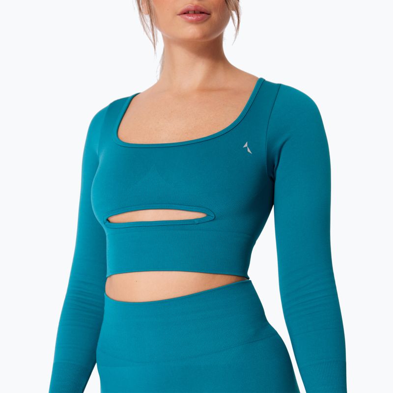 Longsleeve treningowy damski Carpatree Dopamine Buzz Seamless petrol green 5