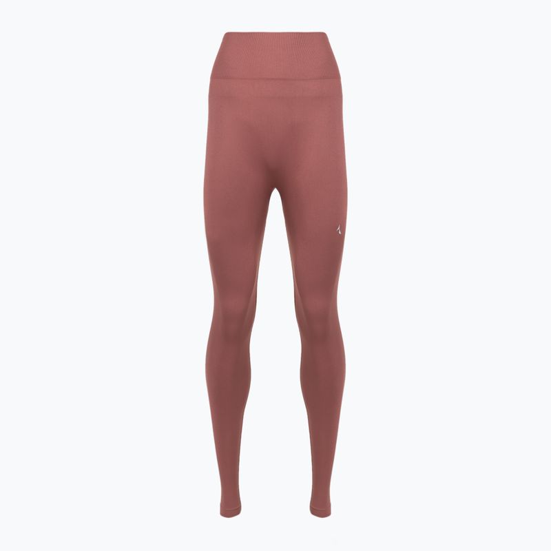 Legginsy treningowe damskie Carpatree Dopamine Buzz Seamless rose/brown 6