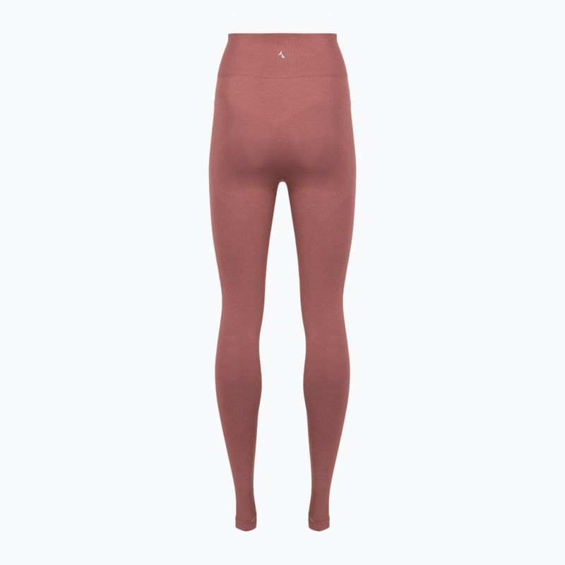 Legginsy treningowe damskie Carpatree Dopamine Buzz Seamless rose/brown 7