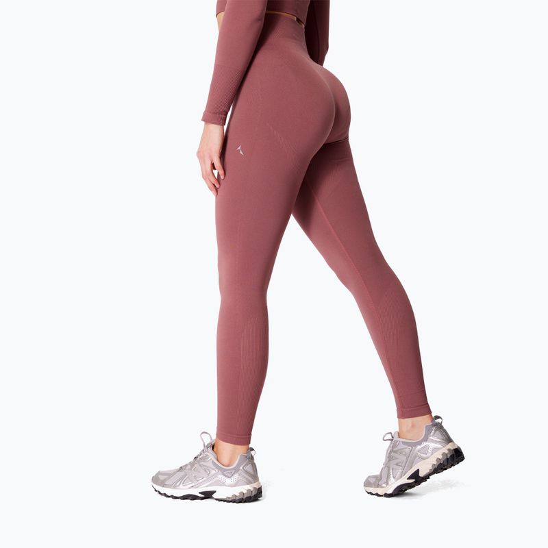 Legginsy treningowe damskie Carpatree Dopamine Buzz Seamless rose/brown 4