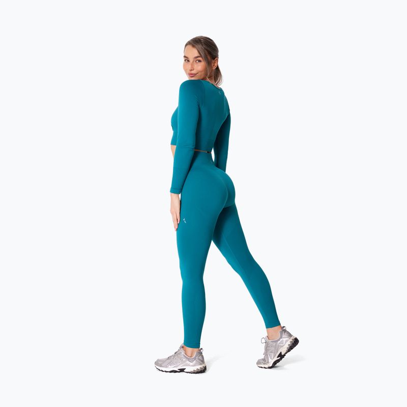 Legginsy treningowe damskie Carpatree Dopamine Buzz Seamless petrol green 3