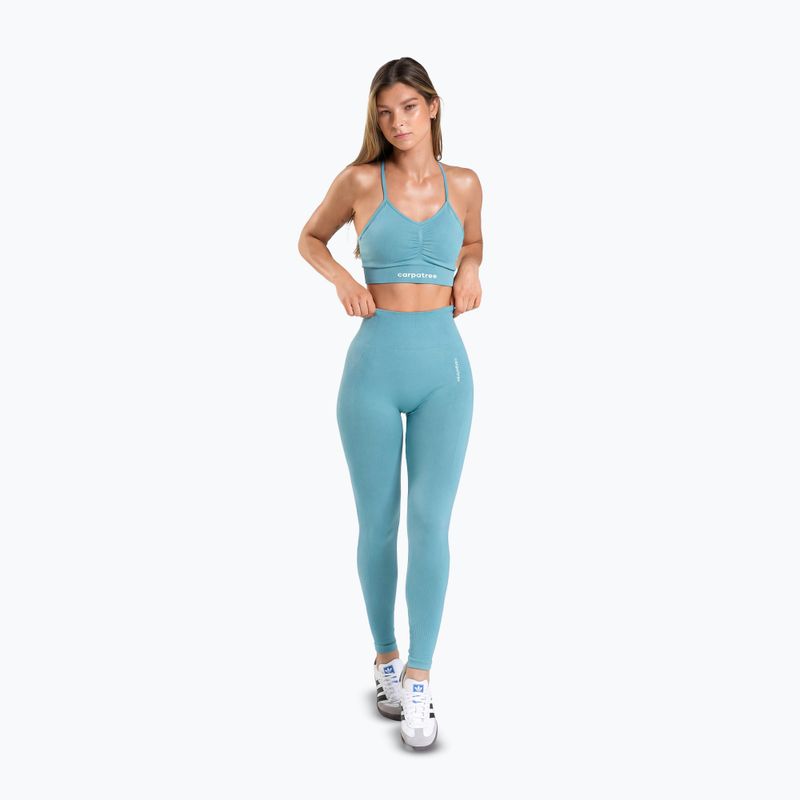 Legginsy treningowe damskie Carpatree Allure Seamless milky blue 2