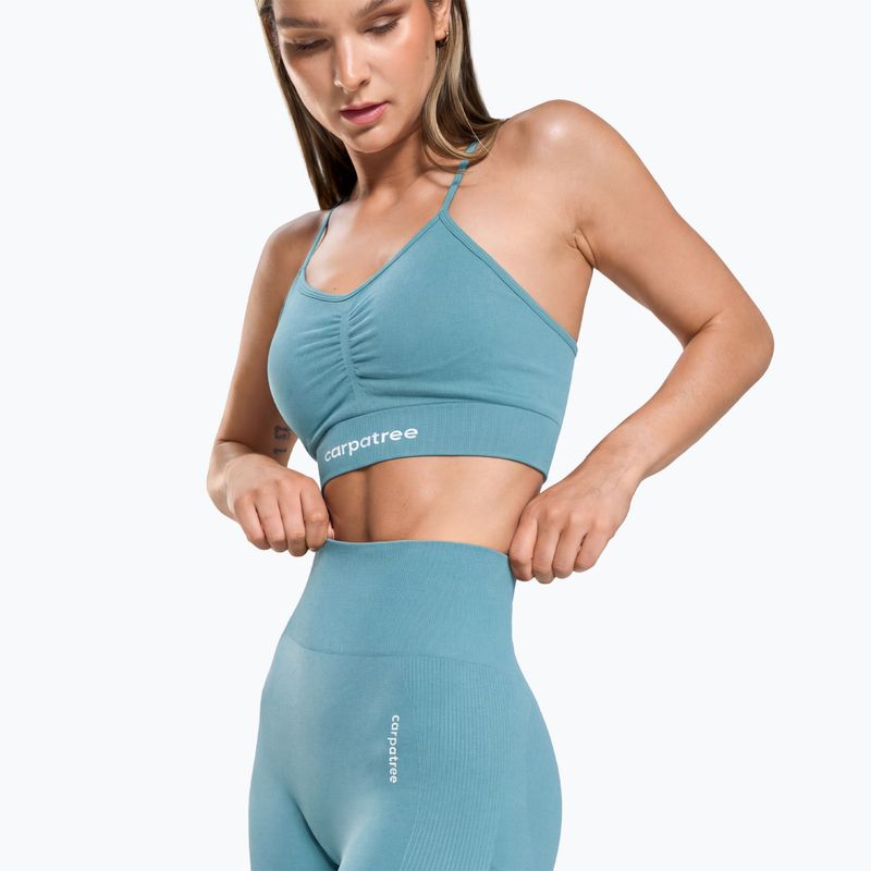Biustonosz treningowy Carpatree Allure Seamless milky blue 5