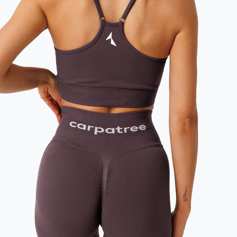Legginsy treningowe damskie Carpatree Allure Seamless berry brown 5