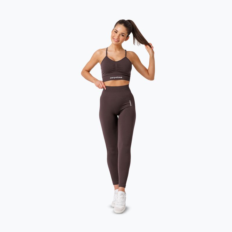 Biustonosz treningowy Carpatree Allure Seamless berry brown 2