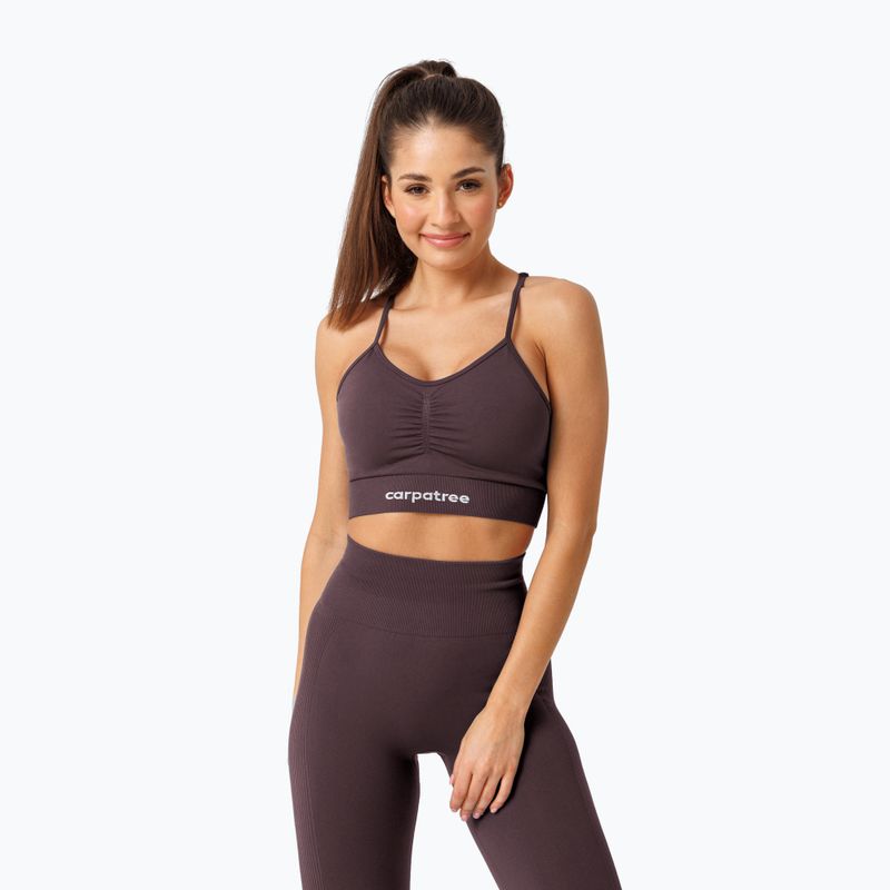 Biustonosz treningowy Carpatree Allure Seamless berry brown 4