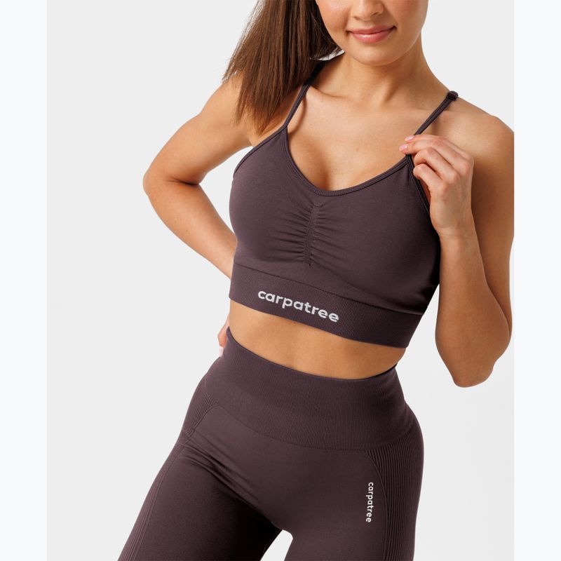 Biustonosz treningowy Carpatree Allure Seamless berry brown 5