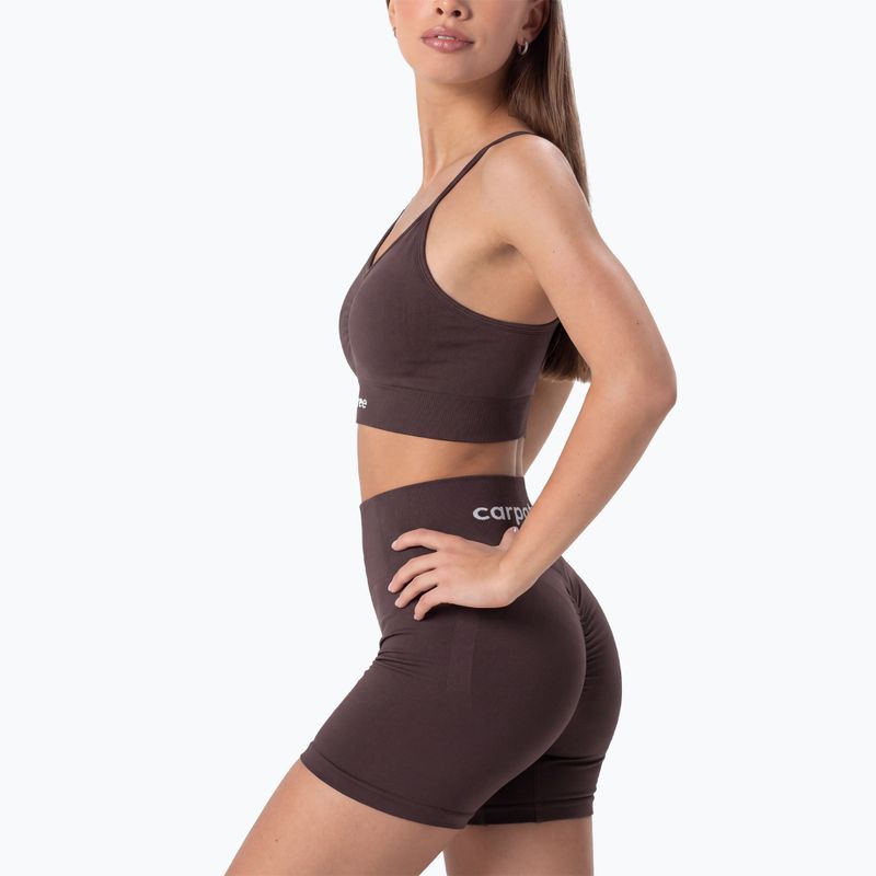 Biustonosz treningowy Carpatree Allure Seamless berry brown 6