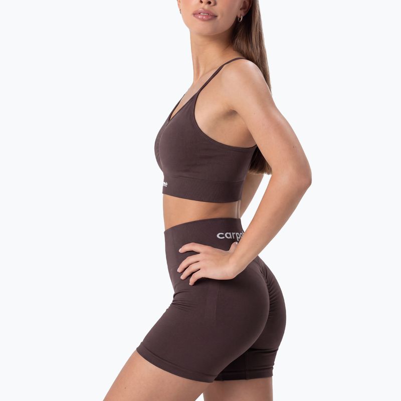 Spodenki treningowe damskie Carpatree Allure Seamless berry brown 2
