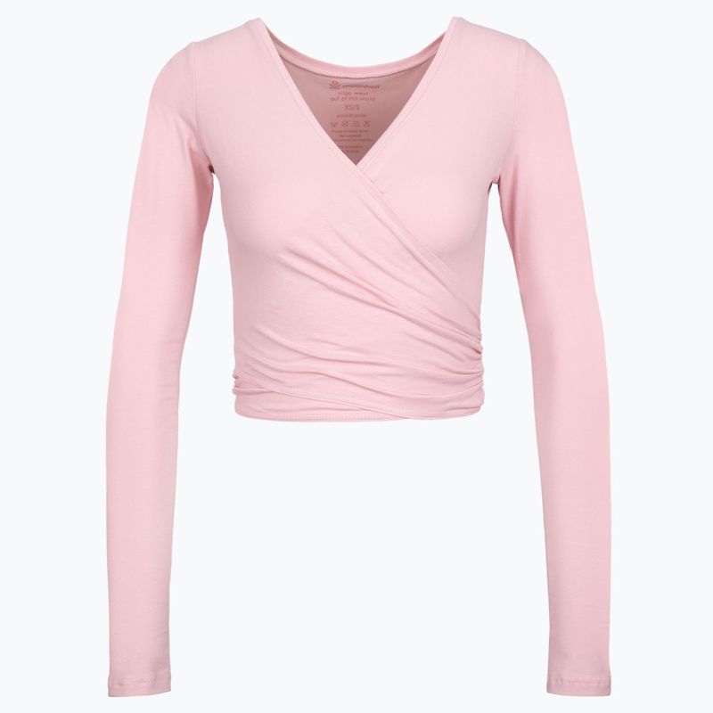 Top do jogi damski Moonholi Total Eclipse Wrap Top Nude różowy 205