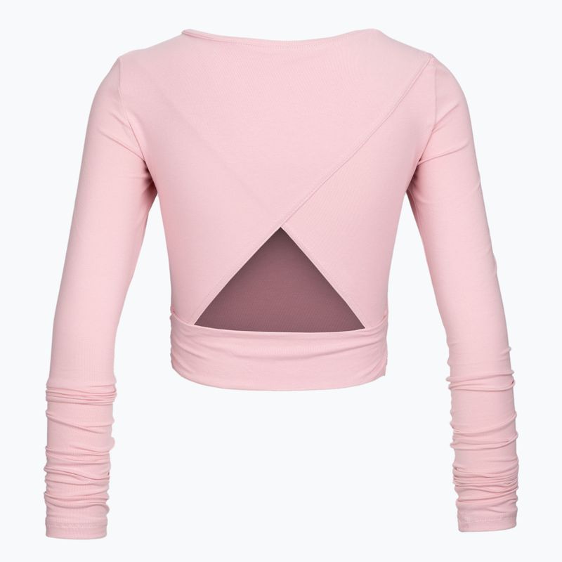 Top do jogi damski Moonholi Total Eclipse Wrap Top Nude różowy 205 2