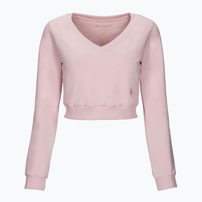 Bluza do jogi damska Moonholi MOONDUST Crop Top różowa 211